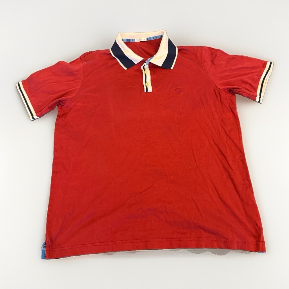 Vakko Polo Shirt Mens Golf Red Short Sleeve Size XL Preppy